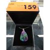 Image 2 : Multi-colour free-form Druzy pendant
