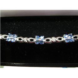 London Blue Topaz tennis bracelet