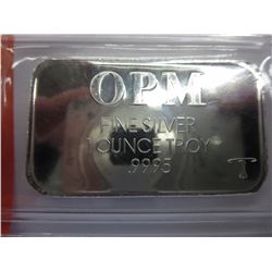 Silver bar, 1 Troy oz.