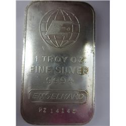 Silver bar, 1 Troy oz.