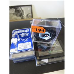 Collector cards & signed puck