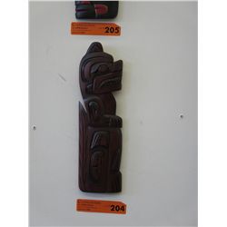 Carved wall plaque. "Wolf"