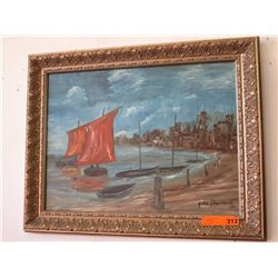 Original signed painting by John Dearman, '71