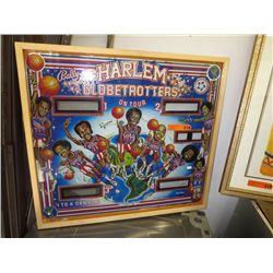 Backboard from Harlem Globetrotters pinball game