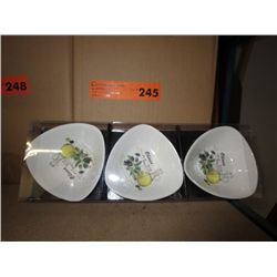 Case of 3-three pack olive dishes