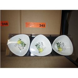 Case of 3-three pack olive dishes