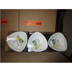 Case of 3-three pack olive dishes