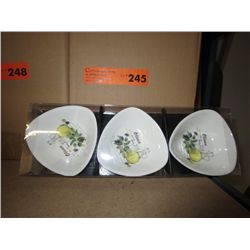 Case of 3-three pack olive dishes