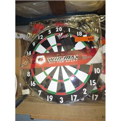 Win-Max dart board and darts