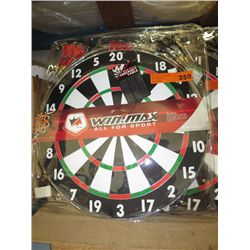 Win-Max dart board and darts