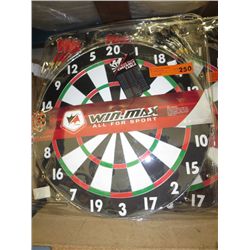 Win-Max dart board and darts
