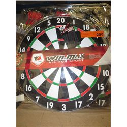 Win-Max dart board and darts