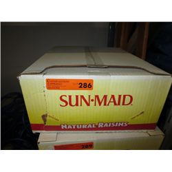 Case of Sun-Maid snack pack raisins