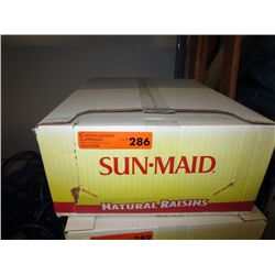 Case of Sun-Maid snack pack raisins