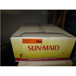 Case of Sun-Maid snack pack raisins