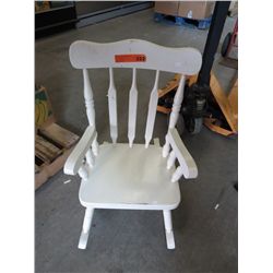 Children's wooden rocking chair