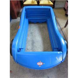 Little Tyke's race car bed frame.