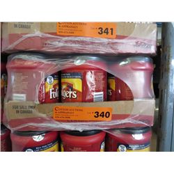 Flat of Folgers Classic Roast ground coffee