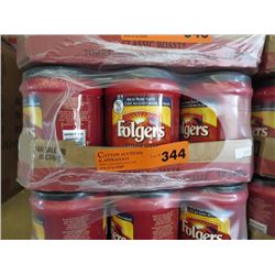 Flat of Folgers Classic Roast ground coffee