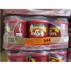 Flat of Folgers Classic Roast ground coffee