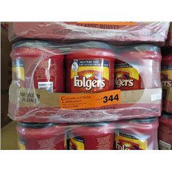 Flat of Folgers Classic Roast ground coffee