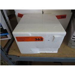 Case of gold coin foil covered chocolates