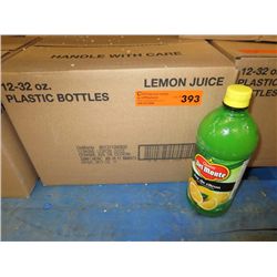 Case of Del Monte lemon juice from concentrate