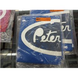 Bug screen for Peterbilt extended hood - blue