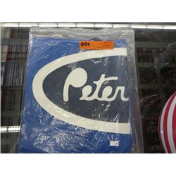 Bug screen for Peterbilt extended hood - blue