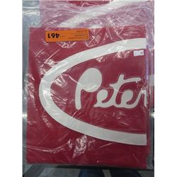 Bug screen for Peterbilt extended hood - red