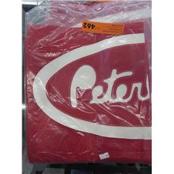 Bug screen for Peterbilt extended hood - red