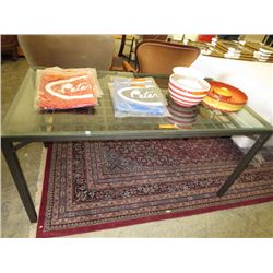 Glass top table 59" x 31" x 29"