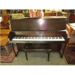 Lewis steel back piano and bench