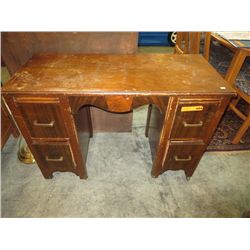 Vintage waterfall veneer vanity, no mirror
