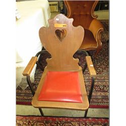 Vintage wood and metal chair