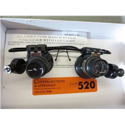 Jeweller's glasses with lights & magnification