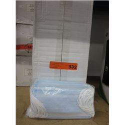 Case of disposable 3ply face masks