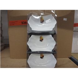 Case of condiment dishes
