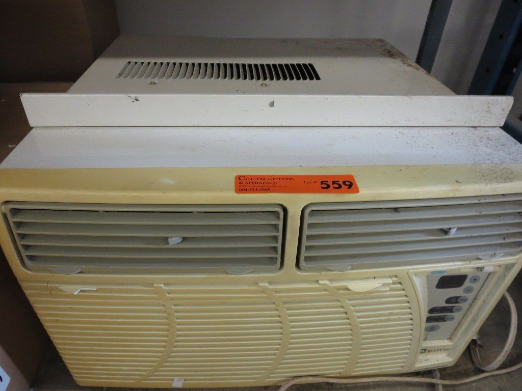 Window mount air conditioning unit, used