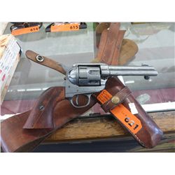 Prop gun and leather Western style holster