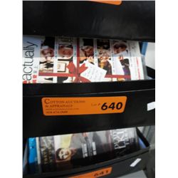 Box of DVDs, approx. 4 doz.