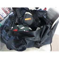 Hockey bag containing full gear