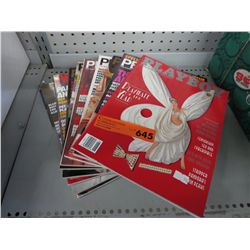 Ten 1990's Playboy Magazines