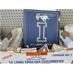 2 binders & 5 bundles of sports trading cards