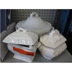 3 tureens