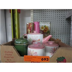 Tray of decorative household objects