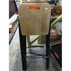 Four folding patio bar chairs