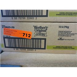 Case of Werther's original candies