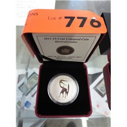 Canadian Mint 2013 coloured coin