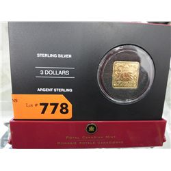 Canadian Mint 2006 Sterling $3 Square Coin